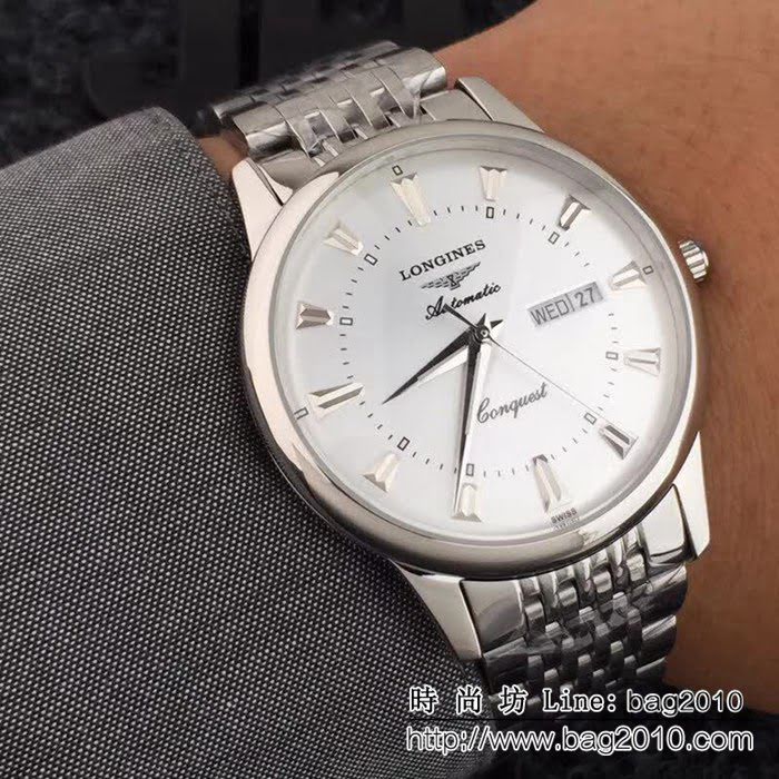 LONGINES浪琴 高貴時尚 西鐵城機芯男士精品腕表 WSS2470